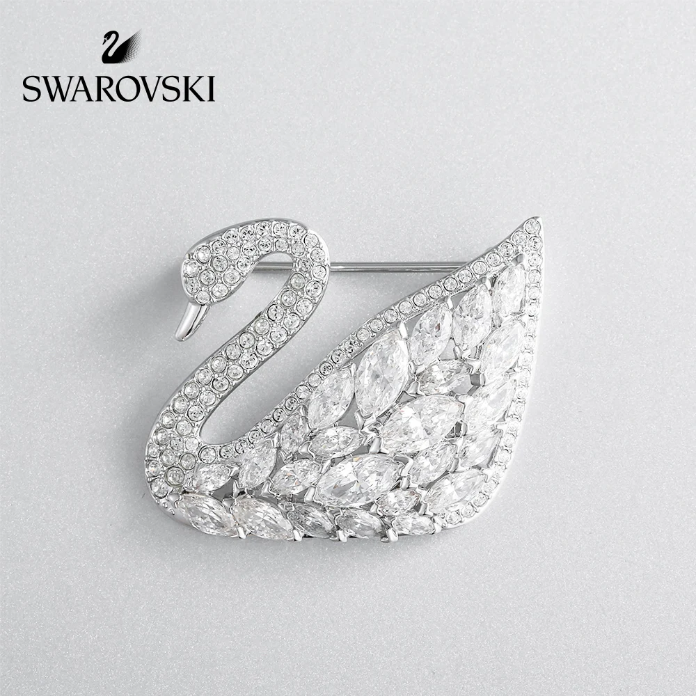 

Original Genuine Swarovski SWAN LAKE Fashion dream swan brooch coat pin accessories Crystal ornament 5240582