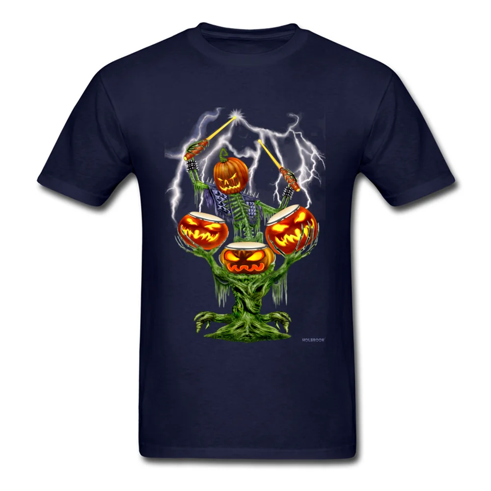 Halloween Pumpkin Drummer_navy