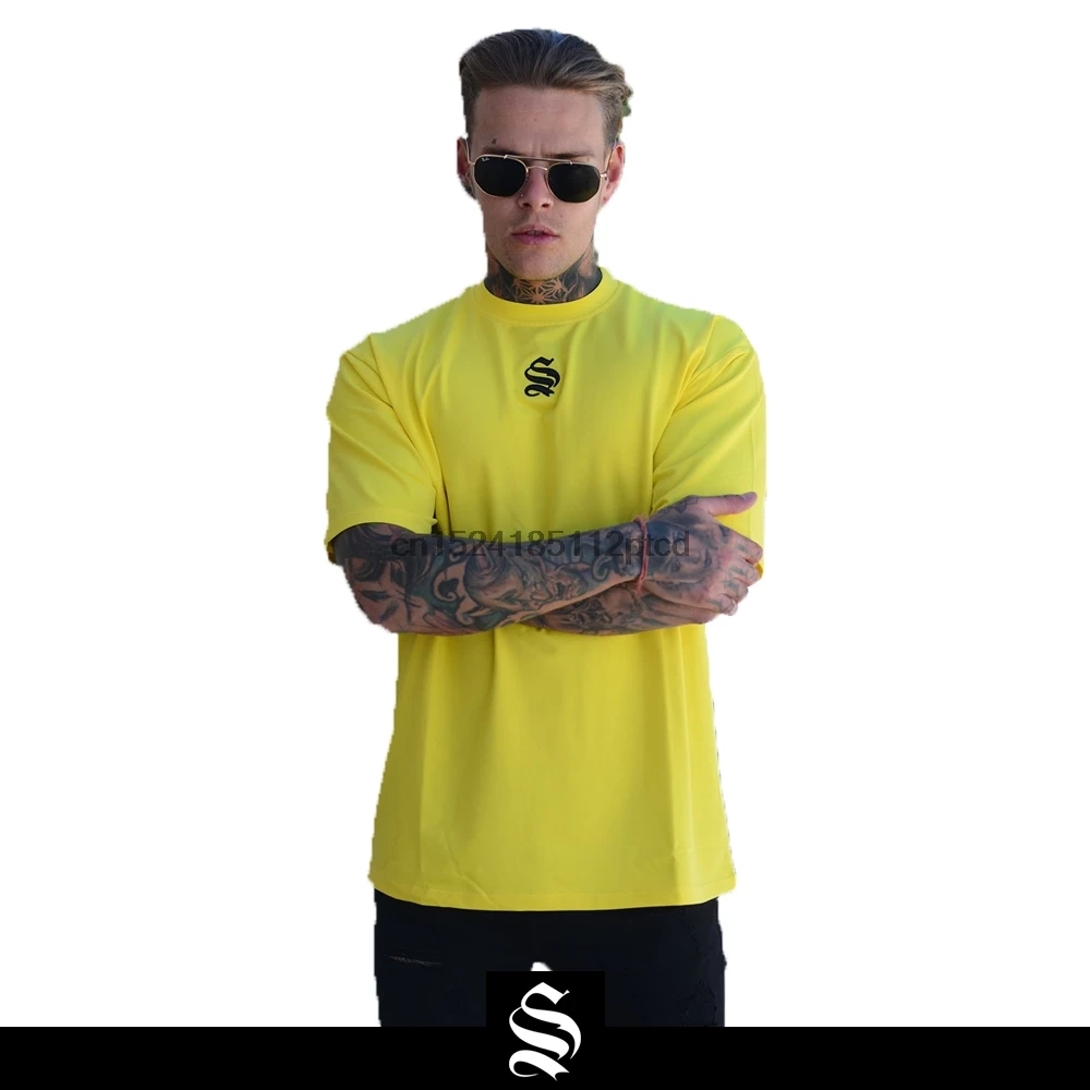 

Sinners Attire Drop Shoulder T-Shirt Yellow