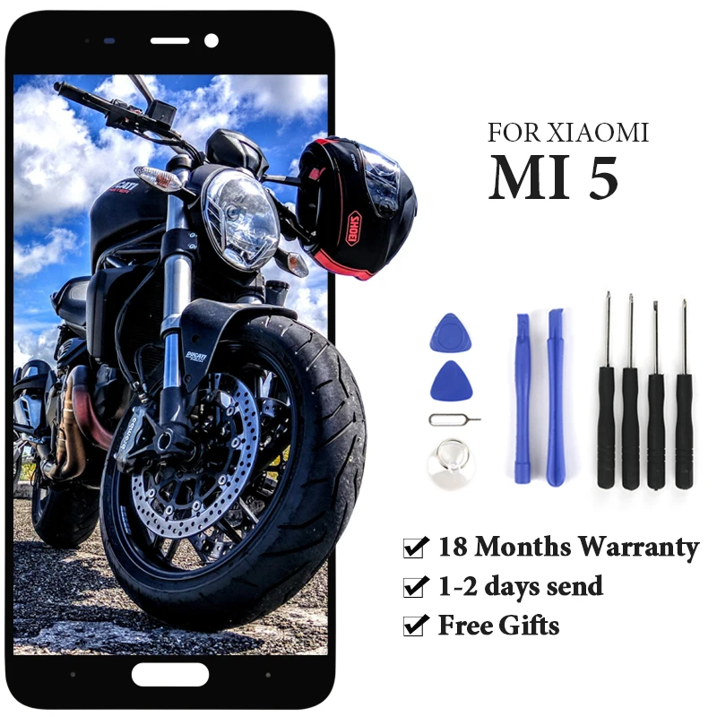 Для xiaomi Mi 5 ЖК-экран 15 &quotдюймов LCD Замена OEM Качество дигитайзер сборка для Xiaomi