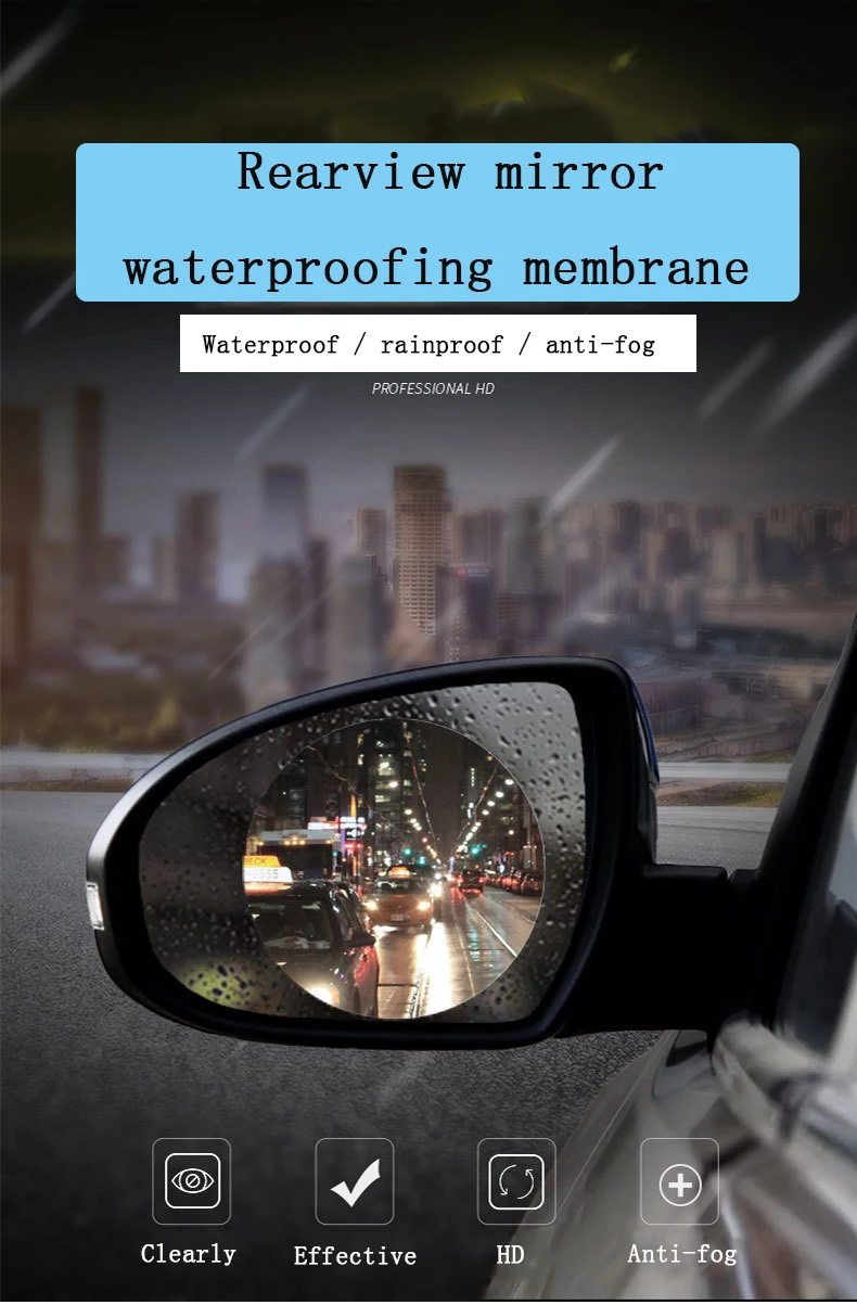 Автомобиль зеркало заднего вида дождестойкий фильм туман, стекло, зеркала окно для Kia K3 k2 smart Бег k5 Лев Бег kx5 Фредди kx3 гордостью