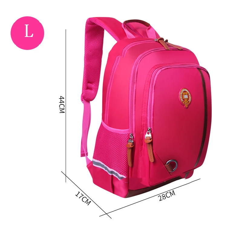 Детская школьная сумка с героями мультфильмов, рюкзак, водонепроницаемый рюкзак, детская школьная сумка для девочки, сумка для мальчика, рюкзак для начальной школы, сумка enfant - Цвет: Large Pink