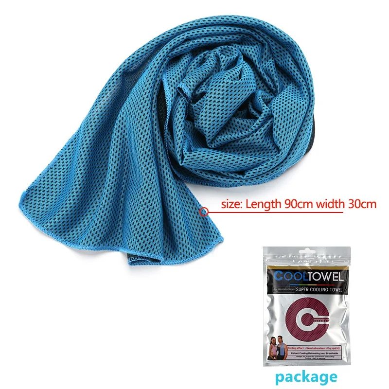 

Sports Ice Cold Quick Drying Towel Mesh Weave Sweat Absorbent Outdoor Running Swimming Fitness Sweat Towel Unisex