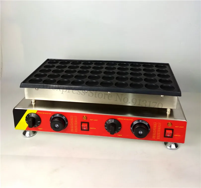 Extended Type Electric Poffertjes Machine Nonstick Mini Pancake Grill