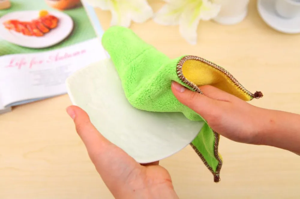 Современные из сверхтонкого волокна ручной чистки Kithchen ткани тарелки прочный стирки ткань для чистки Полотенца