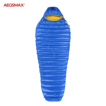 

AEGISMAX 2019 New Product Leto Outdoor Camp Hiking Ultra Dry White Goose Down Sleeping Bag Mummy Type Water Repellent Down