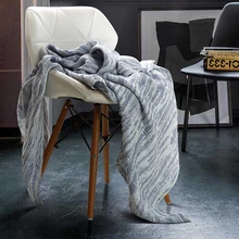 

100% Linen Vintage Retro Blanket Colored Yarn Solid Style Blanket Bedspread Living Room Bedroom Sofa Blanket RUIYEE