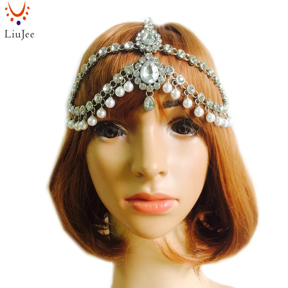 Diamante Kundan Matha Patti Wedding Bridal Goddess Bohemian Boho Head