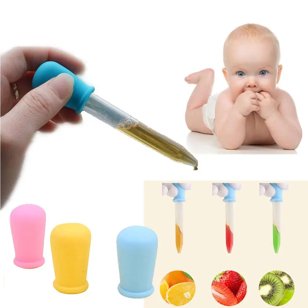 

5ML Kids Baby Dropper Shape Silicone Medicine Feeder