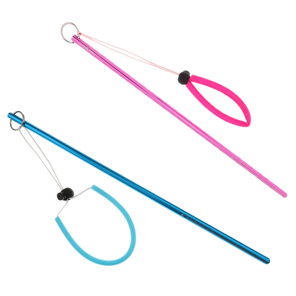 2 Pieces Scuba Diving Aluminium Alloy Tank Banger Reef Aqua Tickle Stick Lobster Pointer, Blue & Pink