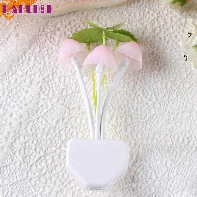 Высококачественный Романтический цветной датчик светодиодный грибовидный ночник Настенный светильник домашний декор