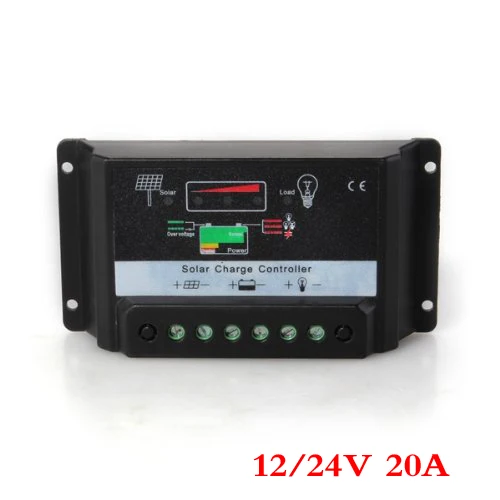 

KSOL LED Charge Regulator Solar Panel Controller 20A 12 / 24V Auto