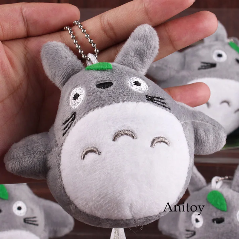 Милый японский аниме Мой сосед Тоторо плюшевые брелки куклы студия Ghibli Плюшевые игрушки 10 см 10 шт./лот