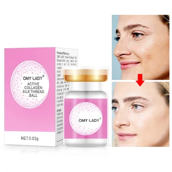 

Active Collagen Silk Thread Ball Face Skin Care Essence Serum Anti-Aging Smoothing Firming Moisturizing Fine Line Skin Serum Y1