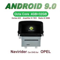 ELANMEY gps-навигации для OPEL MOKKA CD300 CD400 8 core android 9,0 сенсорный экран DVD Мультимедиа Радио bluetooth головного устройства
