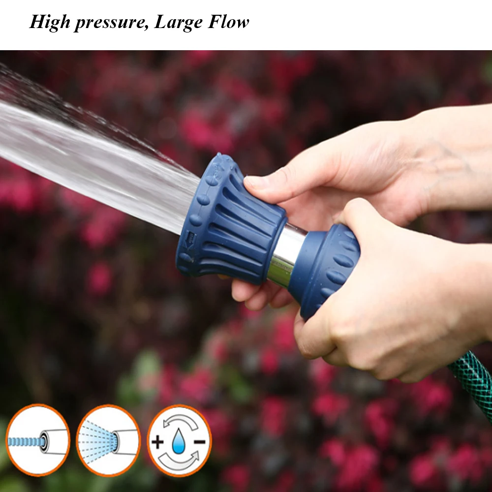 

High Pressure and Large Flow Garden Water Gun Be Made of Copper and TPR for Watering and Fire control