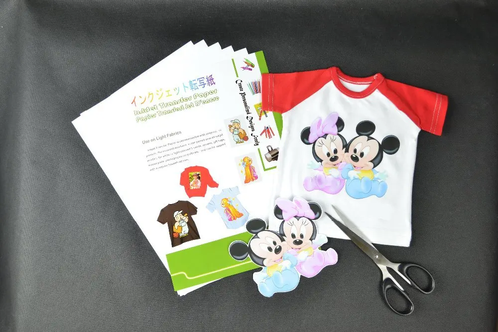 a4 10pcs iron on transfer paper inkjet heat iron on transfers papel iron on sheets