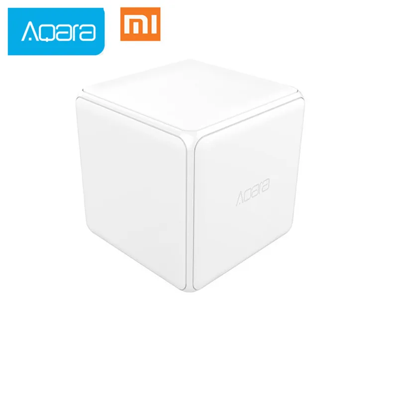 Xiaomi Mijia aqara Magic Cube контроллер Zigbee версия контролируется шесть действий для устройство «умный дом» ТВ умная розетка