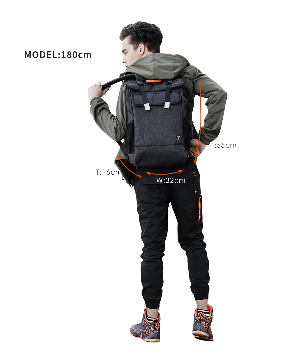 KAKA, модный мужской рюкзак, студенческий, USB 15,6, рюкзак для ноутбука, для путешествий, водонепроницаемый, женский, школьный рюкзак для подростков, мальчиков, девочек