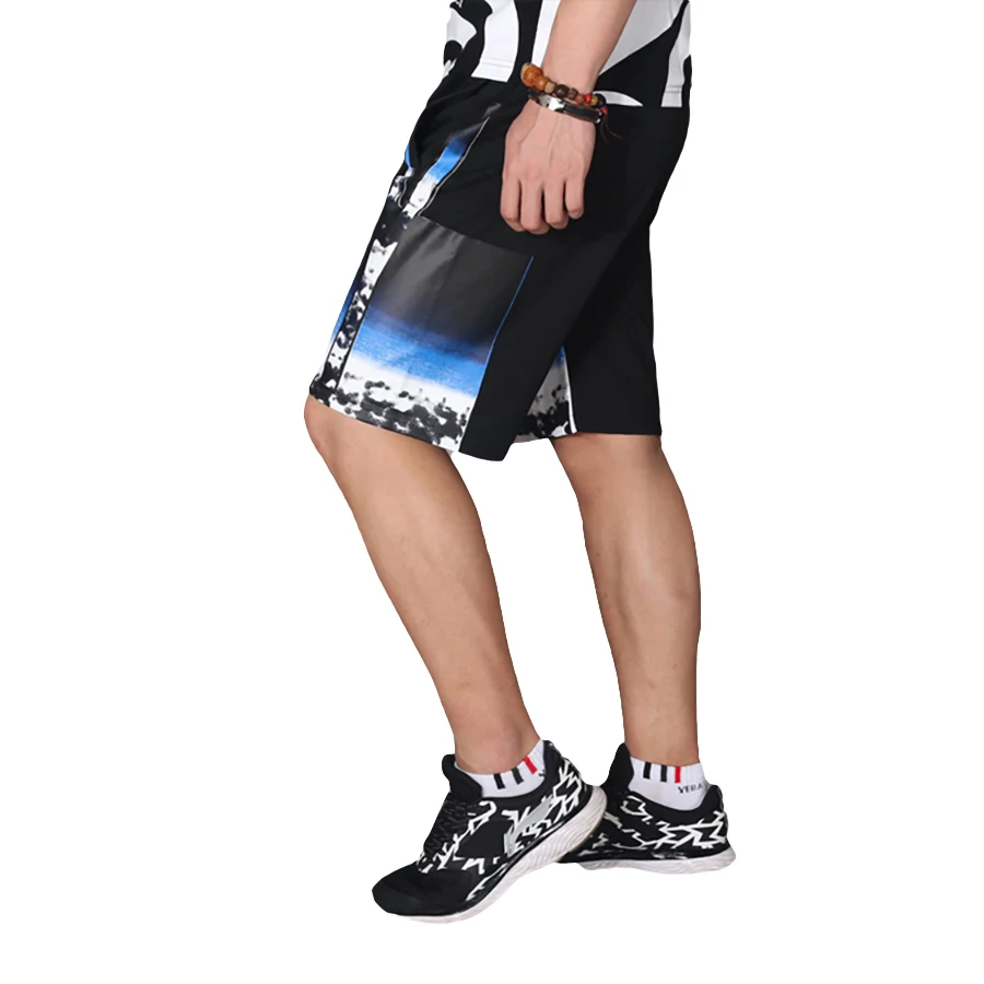Pockets Elastic Waist Long Shorts Men Baggy Jogger Gasp Mens Summer