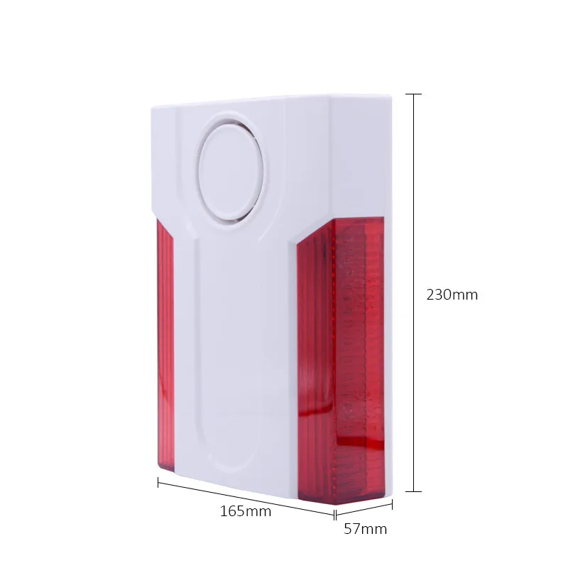 

Wireless 433MHz /868MHz Outdoor Waterproof Siren 120dB Flashing light Siren Alarm System Strobe Siren For Smart Home Security