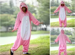 Новый животных пижамы Для женщин Костюмы Розовый Кит Комбинезоны пижамы костюмы мультфильм Sleepsuit пижамы