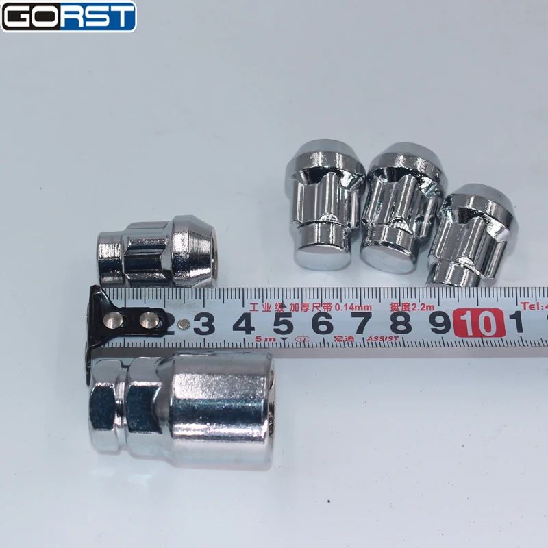 Car styling Lock Wheel Bolt & Nut 12*1.5 for Toyota Mitsubishi Mazda Honda Hyundai Chevrolet Ford Kia Buick 1 set include 5 pcs