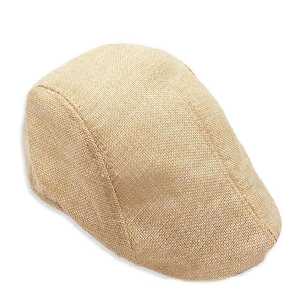 Beige Шляпа Для Гольфа Newsboy Классическая шерстяная шапка новая елочка Duckbill Ivy AIC88 - Цвет: Beige