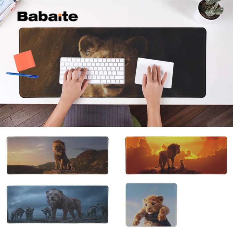 

Babaite Boy Gift Pad The Lion King 2019 Large Mouse pad PC Computer mat Free Shipping Large Mouse Pad Keyboards Mat