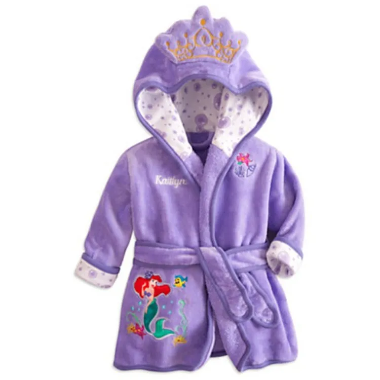 Для маленьких мальчиков и девочек халаты, пижамы Одежда для новорожденных Пальто банный халат с героями мультфильмов Домашняя одежда Albornoz для детей Костюмы Peignoir Enfant, для ванной - Цвет: Style Two