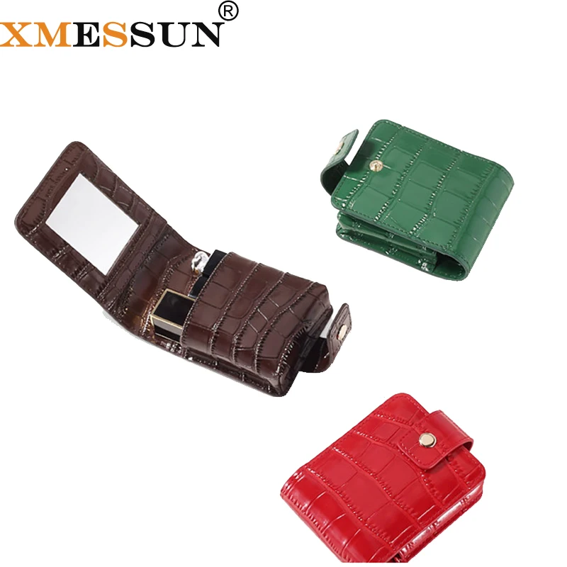 

XMESSUN 2019 New Crocodile Pattern Lipstick Bag Designer High Quality Female Mini Portable Makeup Travel Bag Shopping ins H319