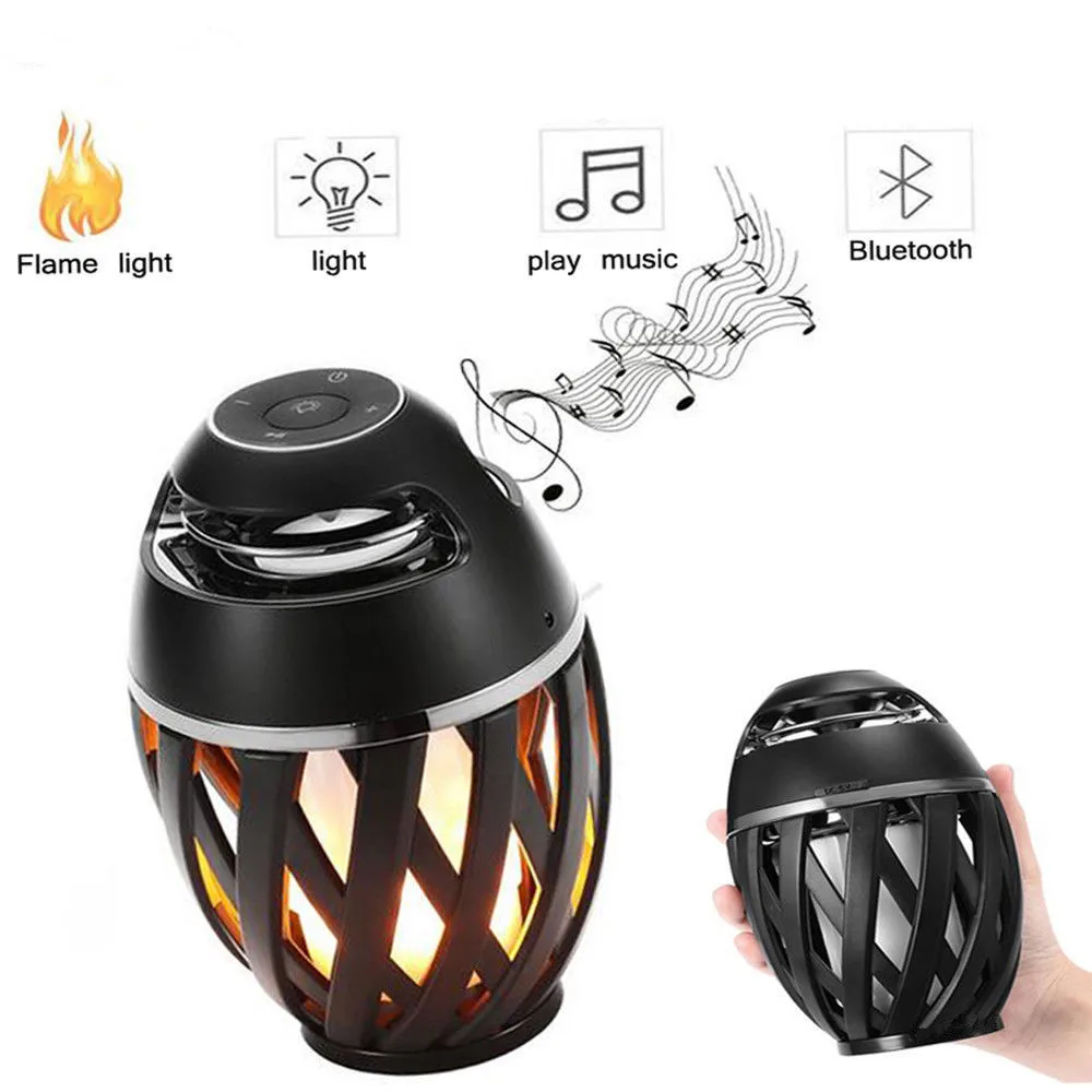 Рождественский стильный светящийся светильник для костра Bluetooth динамик с пламенем светодиодный светильник