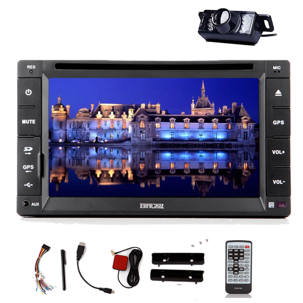 Автомобильный dvd плеер In dash 2DIN 6 2 дюймовый GPS Стерео Авторадио емкостный сенсорный