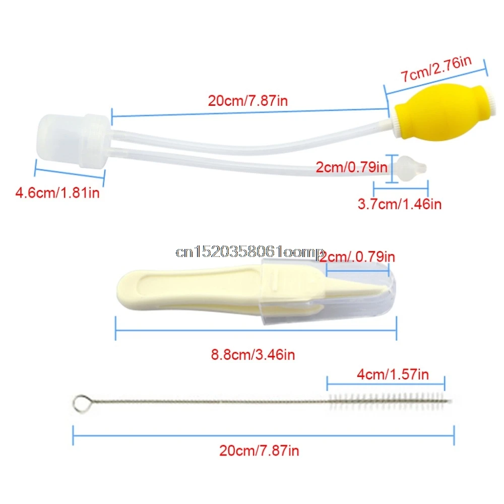 Безопасный мягкий аспиратор носовой слизи для новорожденных, вакуумный всасывающий очиститель носа# K4UE# Прямая поставка