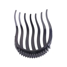 Черные женские вставки для объема, зажим для конского хвоста, расческа для волос