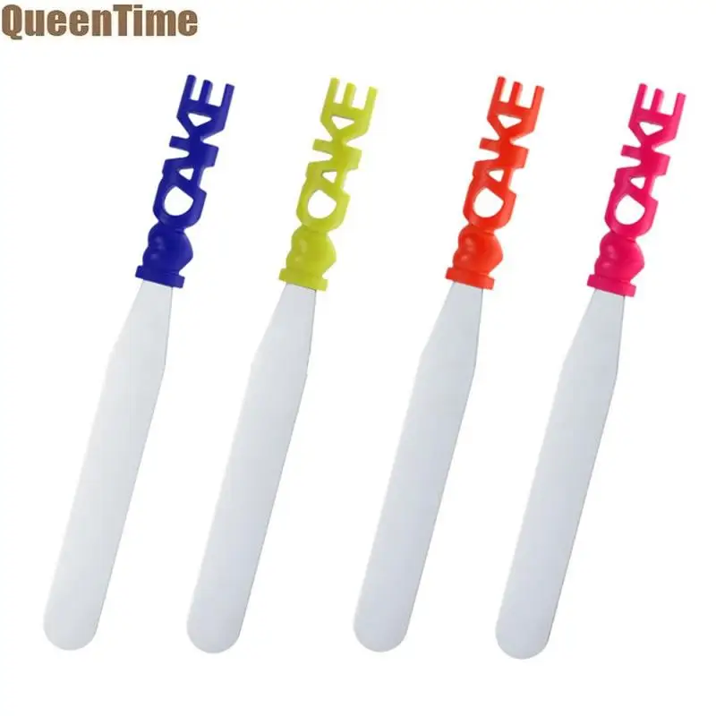 

QueenTime Cake Cream Spatula Stainless Steel Icing Spatula Creative Letters Butter Spreader Cake Scraper Kitchen Baking Supplies