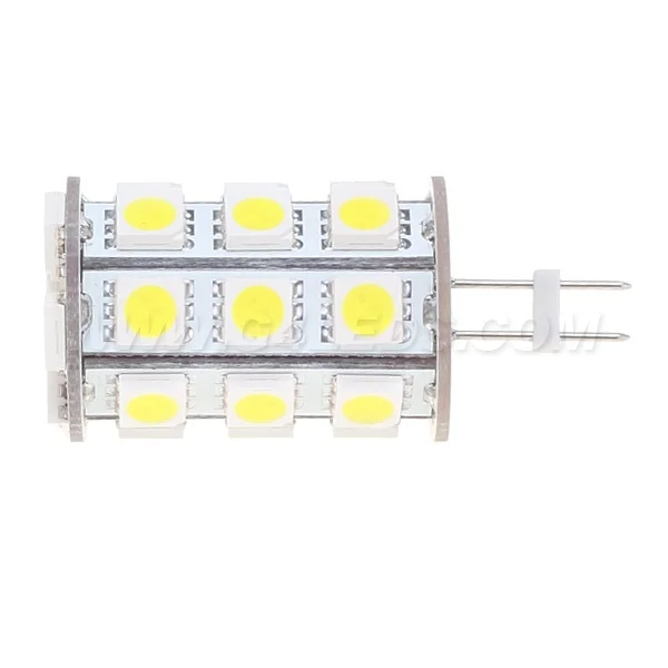 27LED Dimmable G4 База SMD 5050 супер яркий до 540-594LM Bi-pin12VDC 12VAC кораблей автомобилей тележки лампа 10 шт./партия