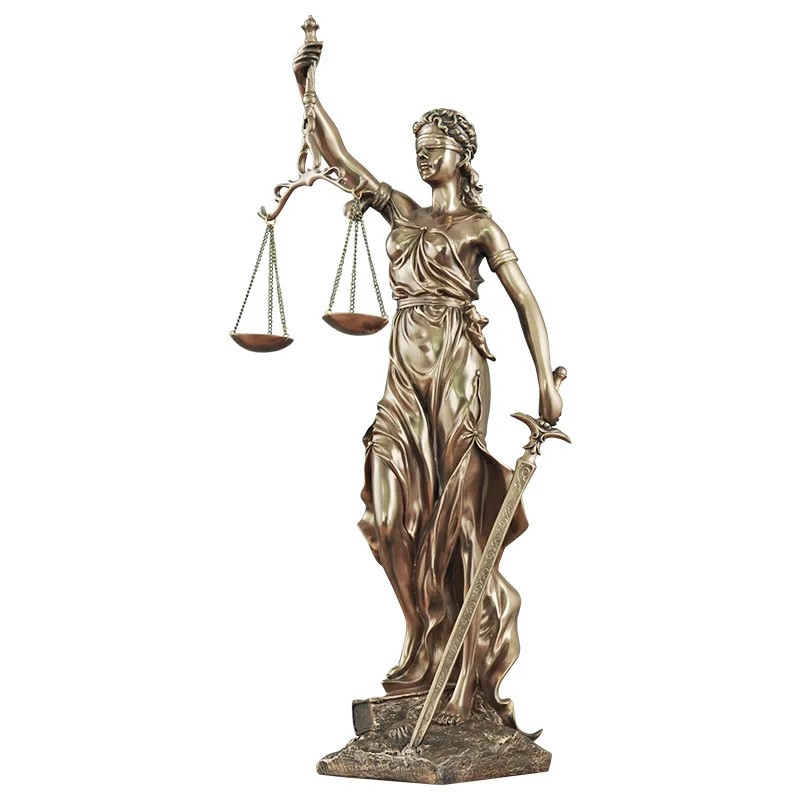 Justice Fair Themis статуи Justitia Goddess скульптура из смолы искусство и ремесло украшение дома аксессуары художественный материал R922