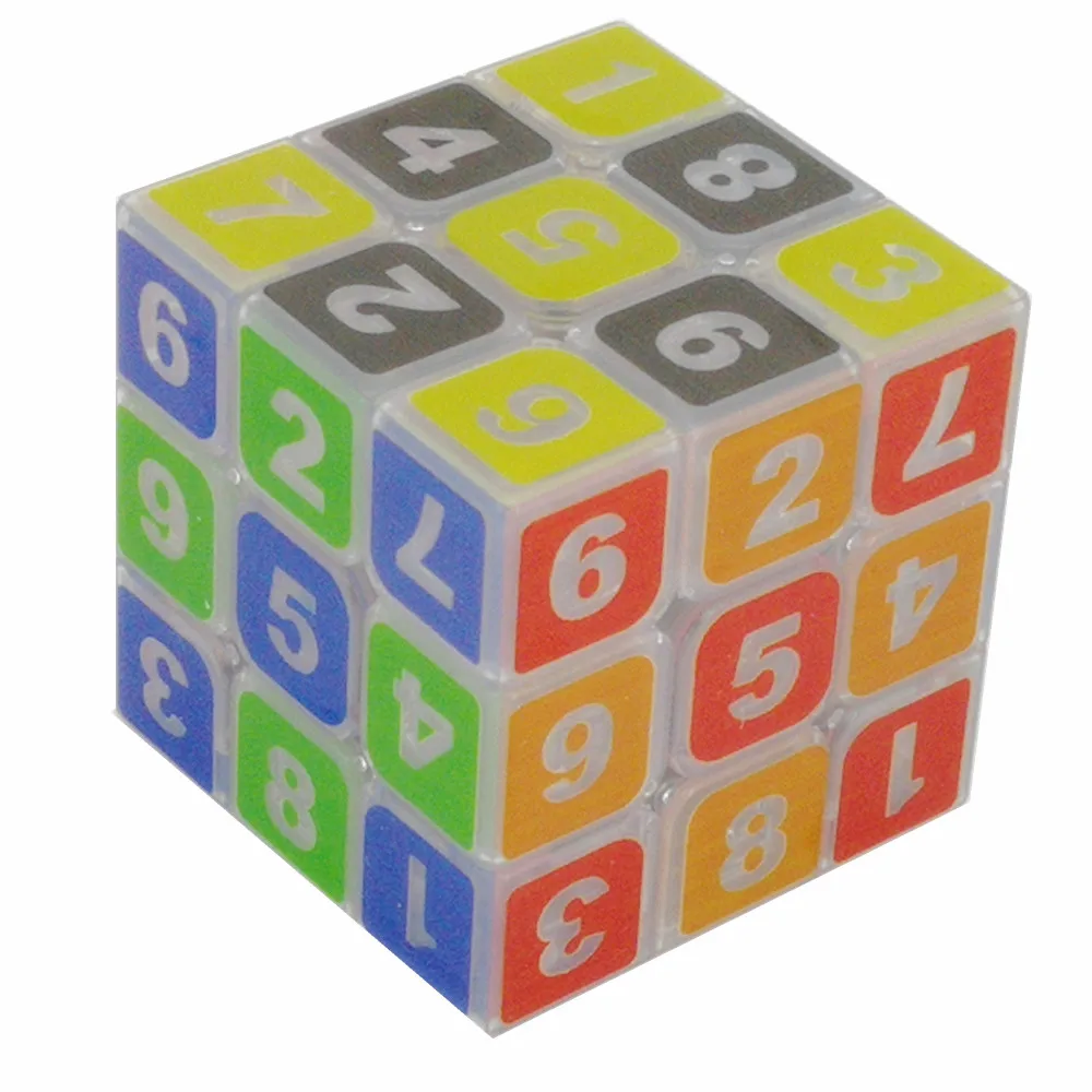 Cuber speed Sudoku 3x3 волшебный куб прозрачный 3x3x3 скоростной Куб прозрачный корпус с номерами Sudoku