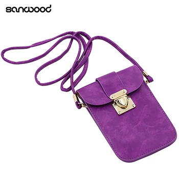 

Women Retro Luxury PU Leather Mini Crossbody Single Shoulder Bag Cellphone Pouch 9XZL