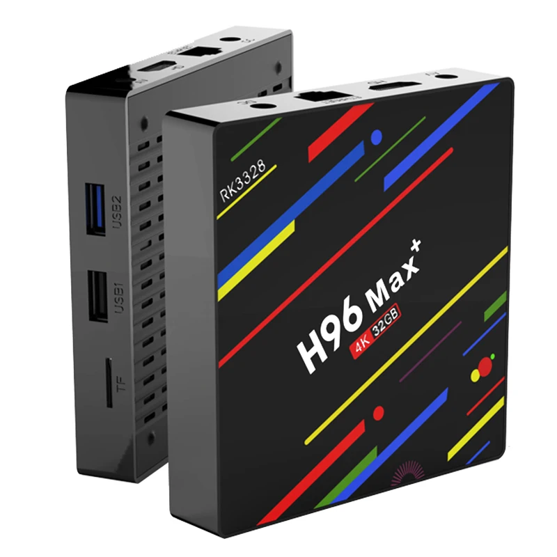 H96 Max+ Smart TV box Android 8.1 Support IPTV 4K 4GB RAM 32GB/64GB ROM USB 3.0 WiFi 2.4G/5G Media Player Set Top Box Family TV