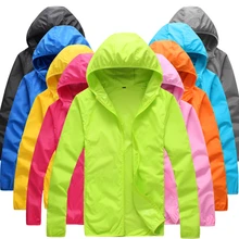 Складная быстросохнущая походная куртка, летняя ветровка, водонепроницаемая ветрозащитная тонкая куртка с капюшоном для пешего туризма