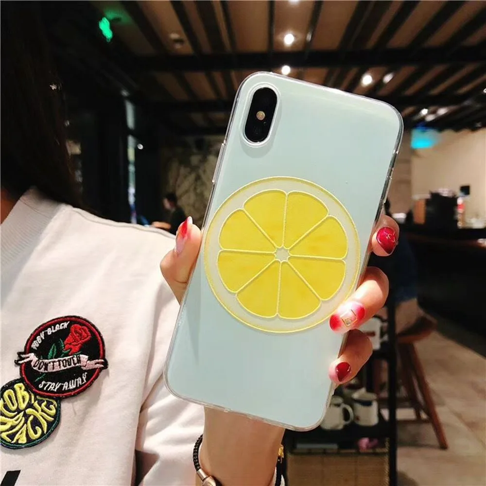 Чехол KISSCASE с фруктовым узором для iPhone X 6S 7 8 чехол прохладного лета мягкий из ТПУ 6