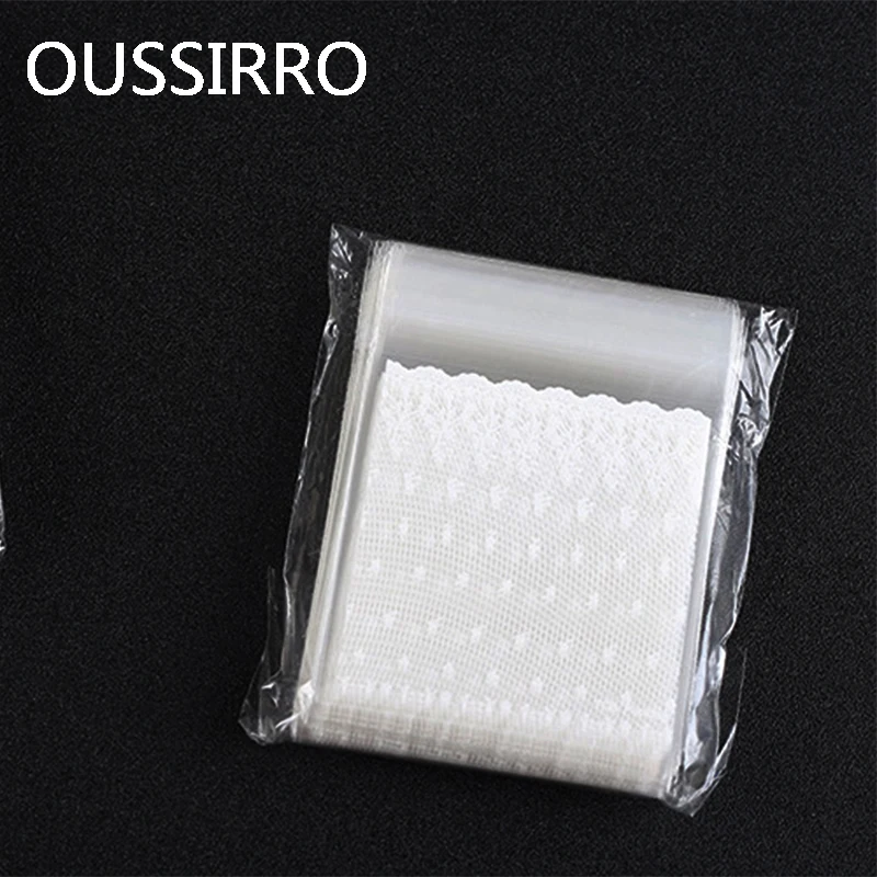 

10*10cm White Lace Self-adhesive Gifts Bags Candy Biscuit Plastic Cookies Packaging Bag Wedding Party Favors Baking Package Bag