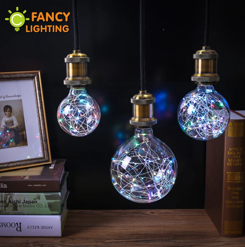 Buy Holiday lights rgb led bulb christmas string light