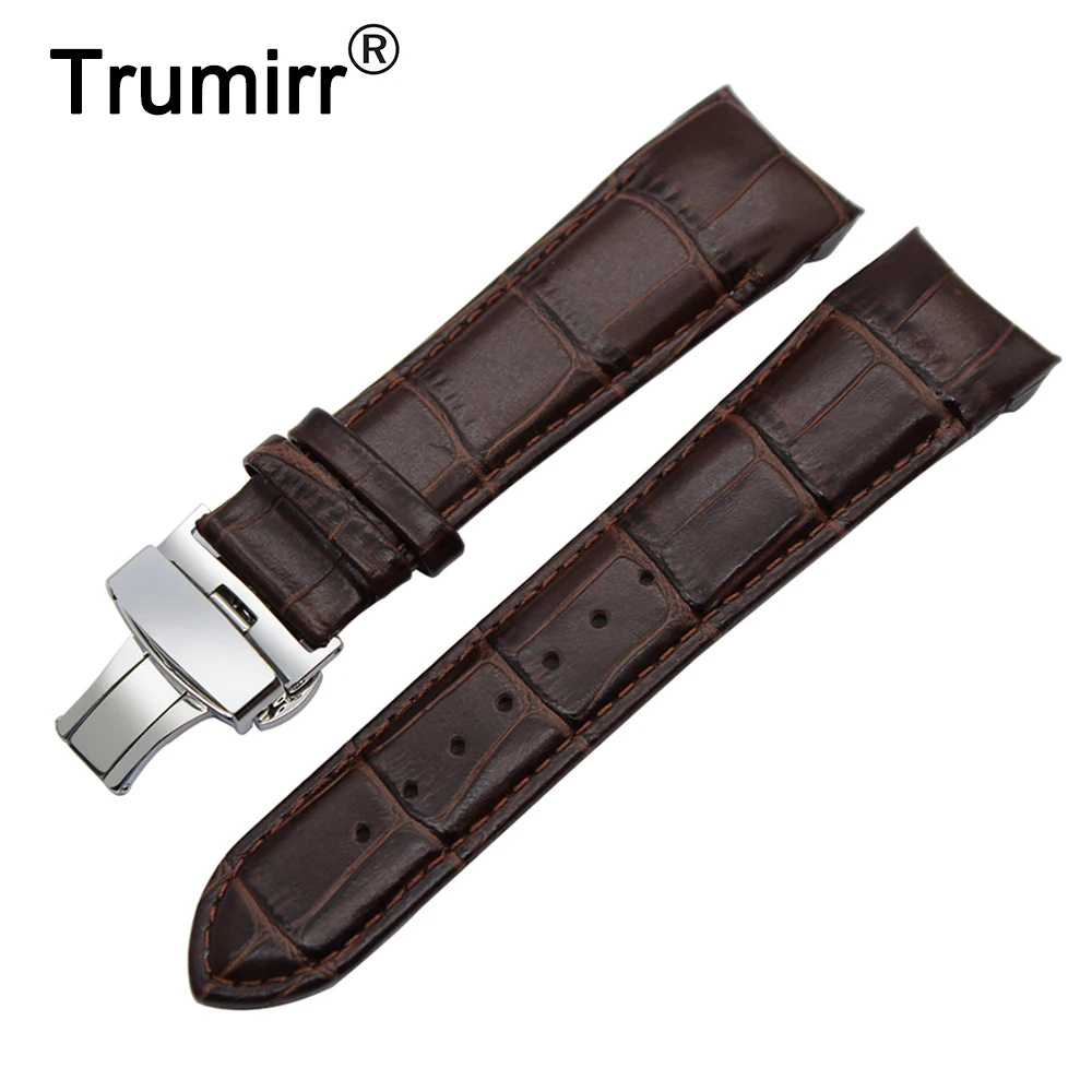 Ремешок из натуральной телячьей кожи для часов Tissot 1853 T035 ремешок с пряжкой Buterfly