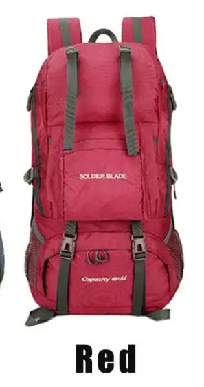 Высококачественный профессиональный водонепроницаемый рюкзак с внешней рамой, походный рюкзак для альпинизма - Цвет: Red