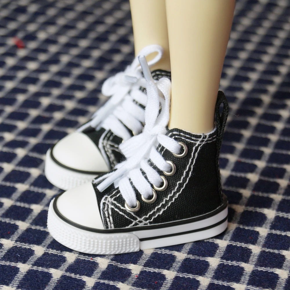 BJD SHOES Black Sneakers Sports Flats For 1/4 17" 44cm 1/3 1/6 MSD SD YOSD DK AOD DD Doll FREE SHIPPING|Dolls Accessories| - AliExpress