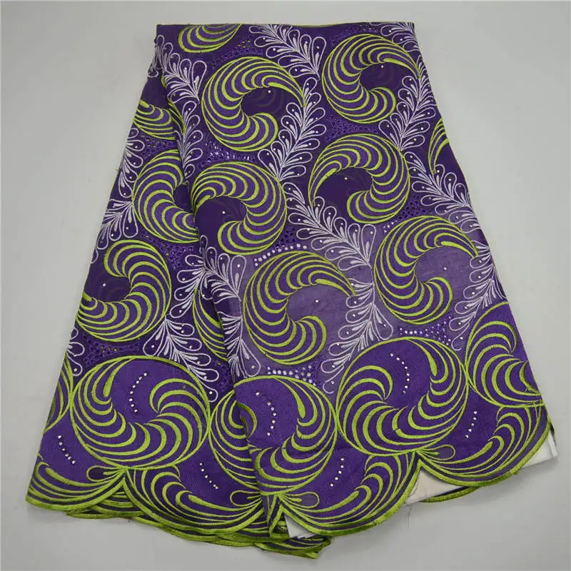 

good quality purple swiss voile lace in switzerland /swiss cotton lace fabric JL