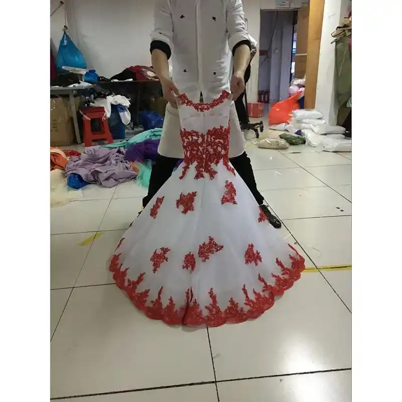 Ruby Red Flower Girl Dresses